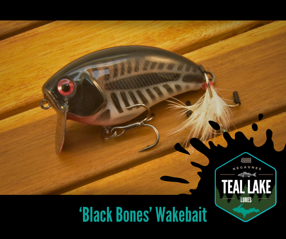 Black Bones Wakebait – Teal Lake Lures