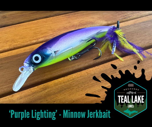 'Purple Lighting' Minnow Jerkbait