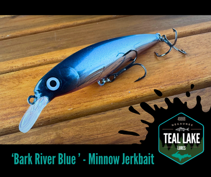 Bark River Blue Minnow Jerkbait