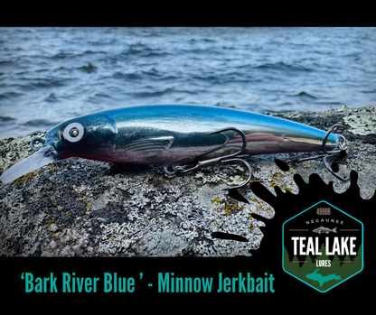 Bark River Blue Minnow Jerkbait