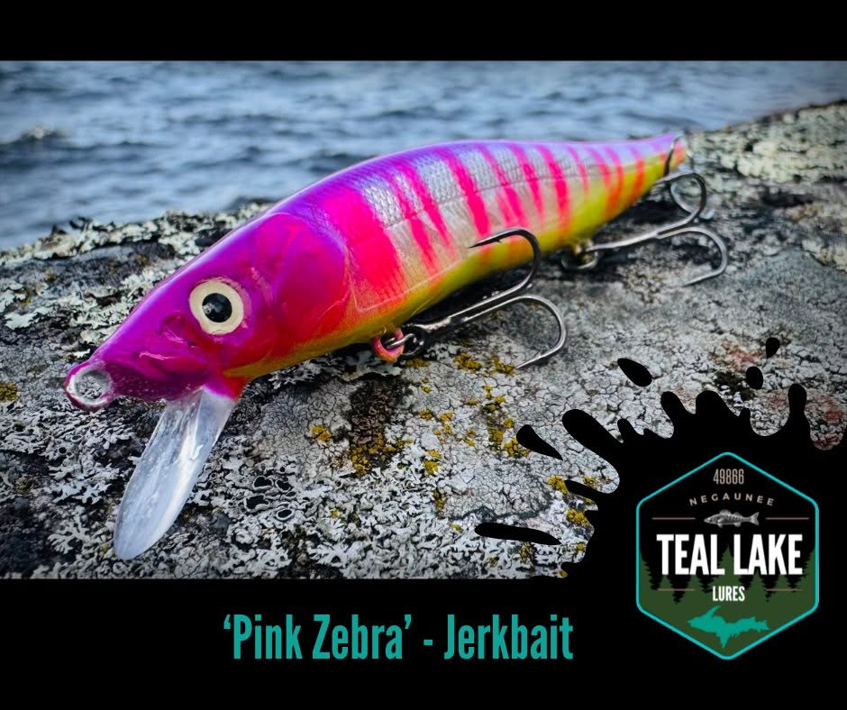 Pink Zebra Jerkbait